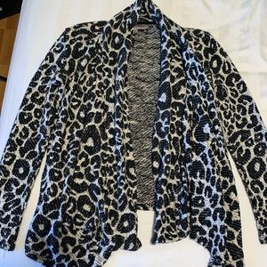 cheetah print cardigan